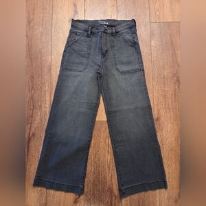 Time and Tru Faded Black High Rise Wide-Leg Jeans NWOT